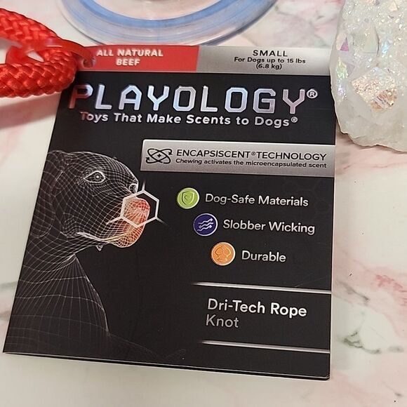 PLAYOLOGY Toys That Makes Scents To Dogs 1 Small  KNOTTED ROPE Chew NIP - Picture 3 of 5